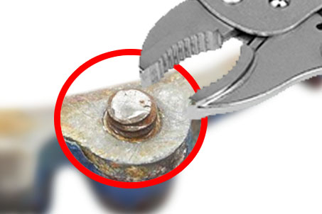 how to remove a broken bolt with vise grips